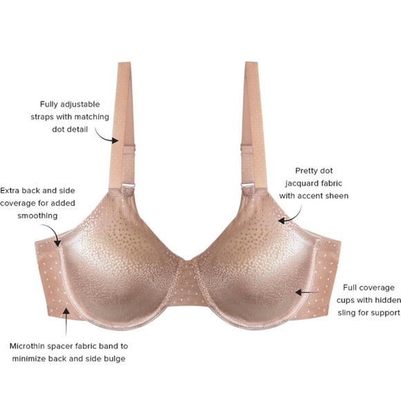 Wacoal Women's Back Appeal Underwire Bra 32DDD - Picture 8 of 8